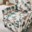Alida Floral Print Manual Push Back Recliner-1626273291
