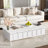 Lift-top Coffee Table With Foldable Top, 2 Drawers, Hidden Storage Compartment And Metal Legs-655022880
