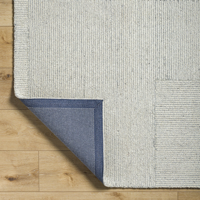 Tapis rectangulaire en laine Elmina, Rectangle 8 pi 10 po x 12 pi