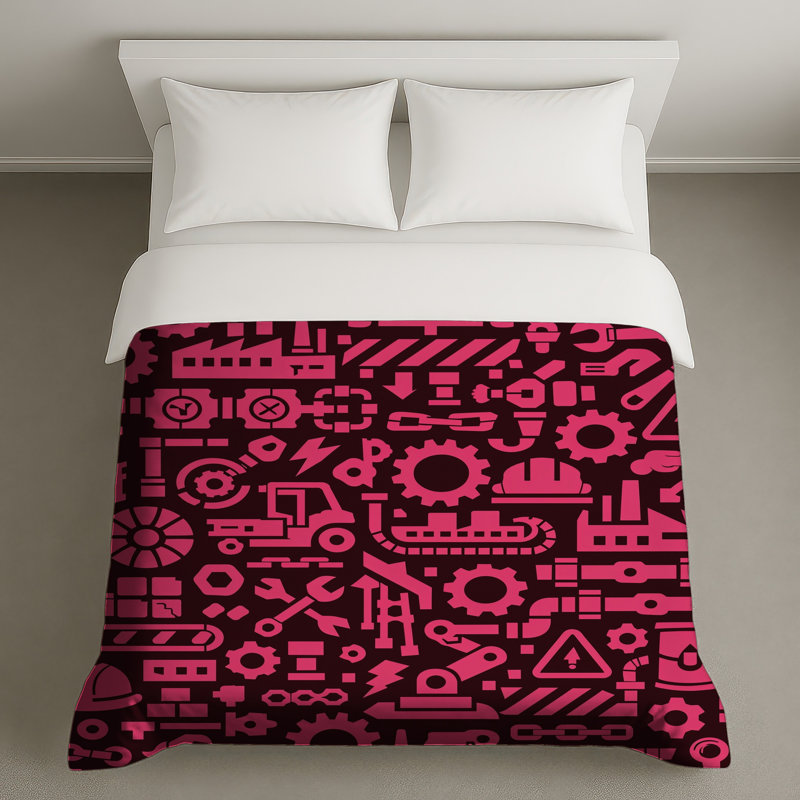 Housses de couette pour machines industrielles, Grand lit