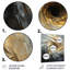 Collage abstrait en spirale or et blanc-196944956