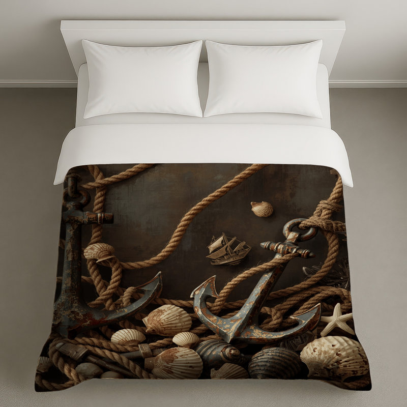 Housses de couette avec cordes d'ancrage en corde, Lit simple