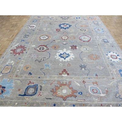 Tapis beige unique de 9 pi x 11 pi 9 po