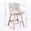 Ensemble de 2 tabourets pivotants à hauteur de comptoir, tabourets de bar rembourrés à hauteur de siège H 26 po-1959537502