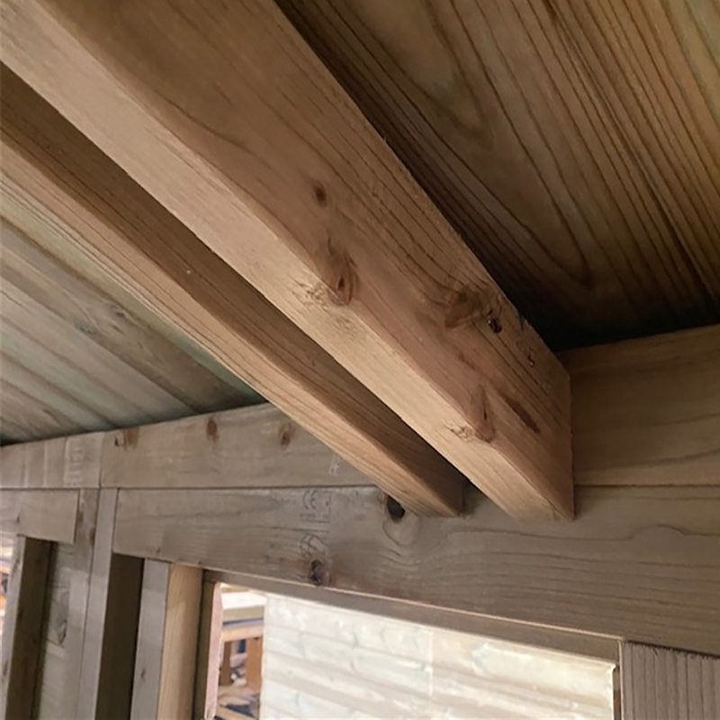 Jedediah 16 ft. W x 11 ft. D Solid Wood Garden Shed