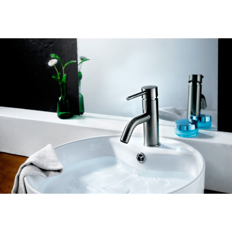 Bravo Single-handle Bathroom Faucet with Drain Assembly, Brushed Nickel