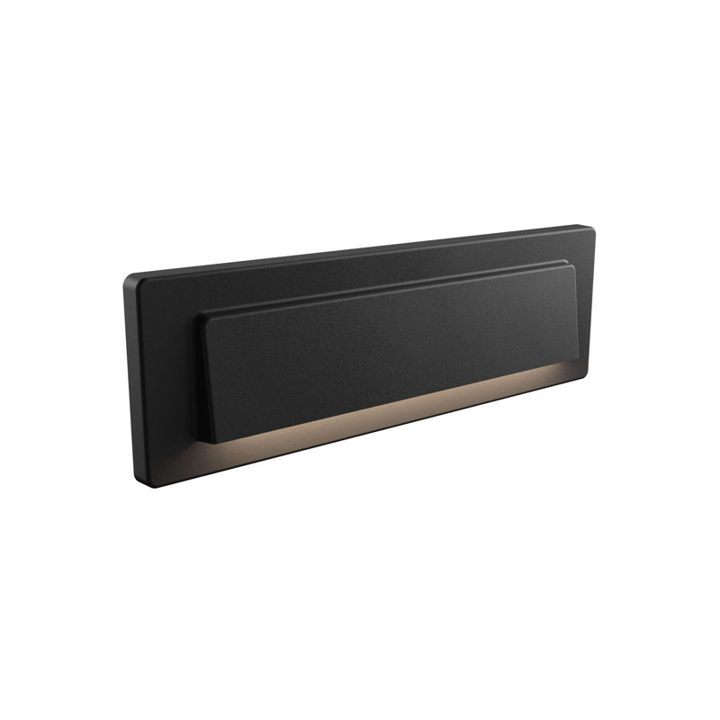 Matte Black Integrated LED Metal Step Light