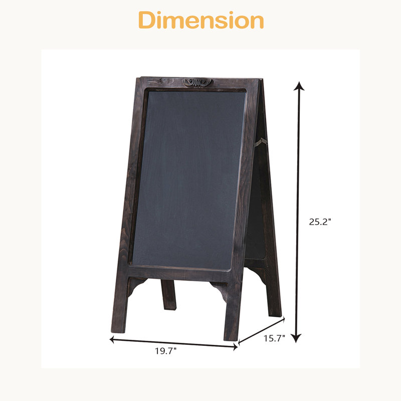 19.7X15.7X25.2" Blackboard Stand