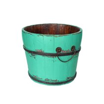 Vintage Solid Wood Bucket