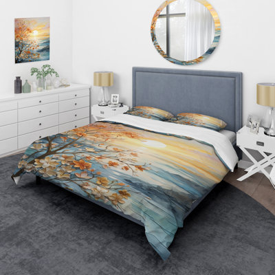 Ensemble de housse de couette Bold Sunrise Eernal Renewal I - Sunrise Sunset