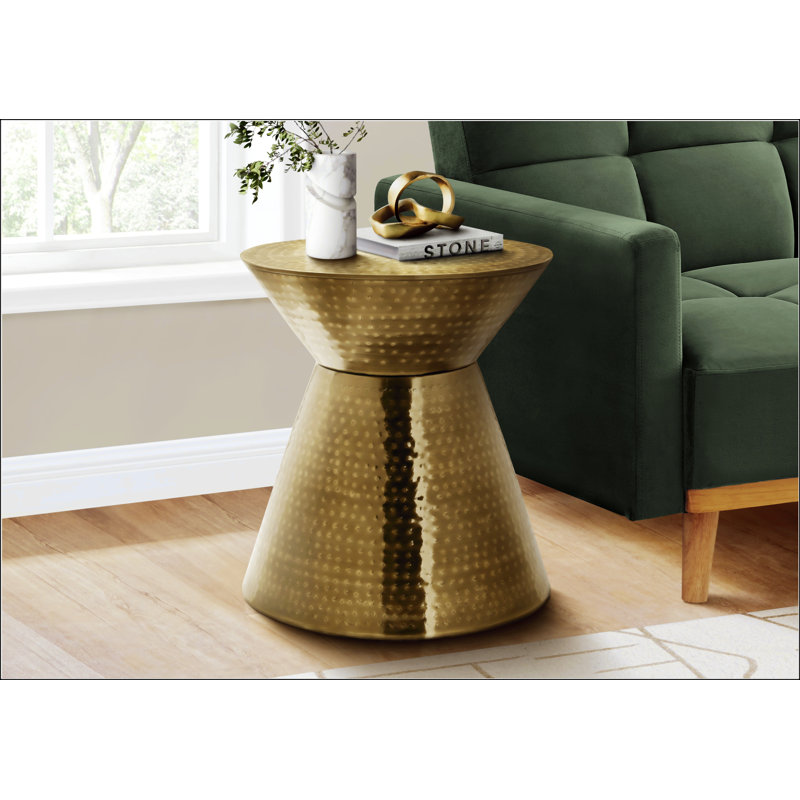 Modern Nightstand, Gold