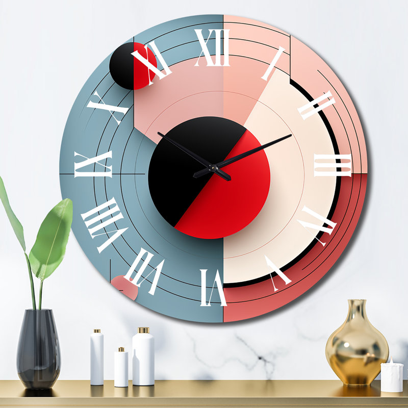 Domani - Modern Geometric Wall Clock, Large