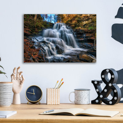 Millwood Pines 'Autumn At Erie Falls' by Rick Berk Acrylic Glass Wall Art