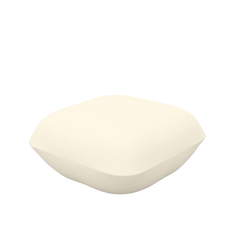 Pillow Outdoor Ottoman, Ecru