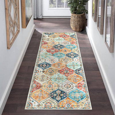 Siegulf Washable Moroccan Indoor Rug
