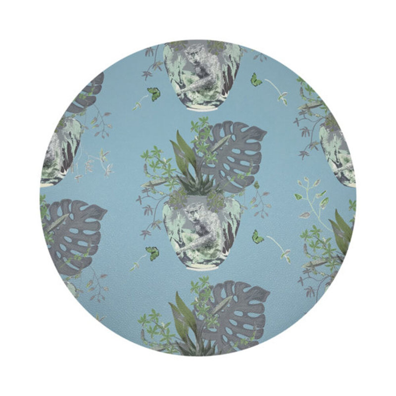 Monkey Small Jungle Pebble 16" Vinyl Placemat, Bedford