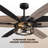 52 Inch Ceiling Fans With Lights And Remote & App Control Farmhouse Ceiling Fan For Bedroom Living Room And Patio Black & Gold-493961769-486952443-486952437
