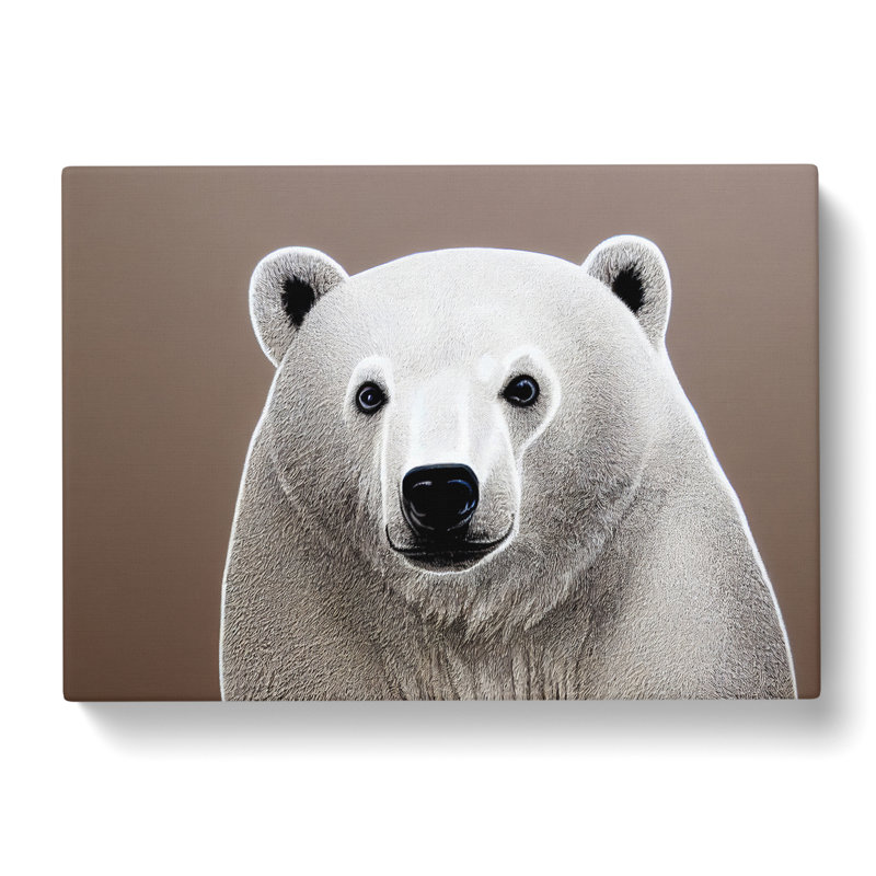 Astonishing Polar Bear - Wrapped Canvas, 40cm H x 60cm W x 3cm D