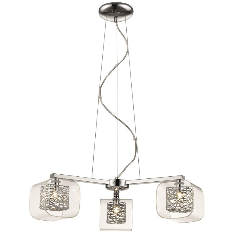 Kidsgrove 3 - Light Chandelier, Chrome