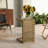 C-Shape End Table  Brown