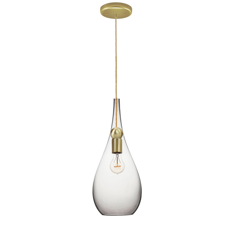 Earth 1 - Light Pendant, Gold/Black Ship, Seed, 13" H x 6" W x 6" D