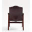 Chaises de bureau capitonnées avec accoudoirs