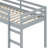 Wooden Loft Bed With Ladder-2106610048