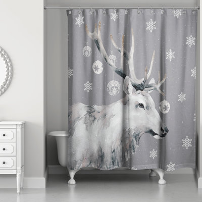 Rideau de douche Christmas Reindeer