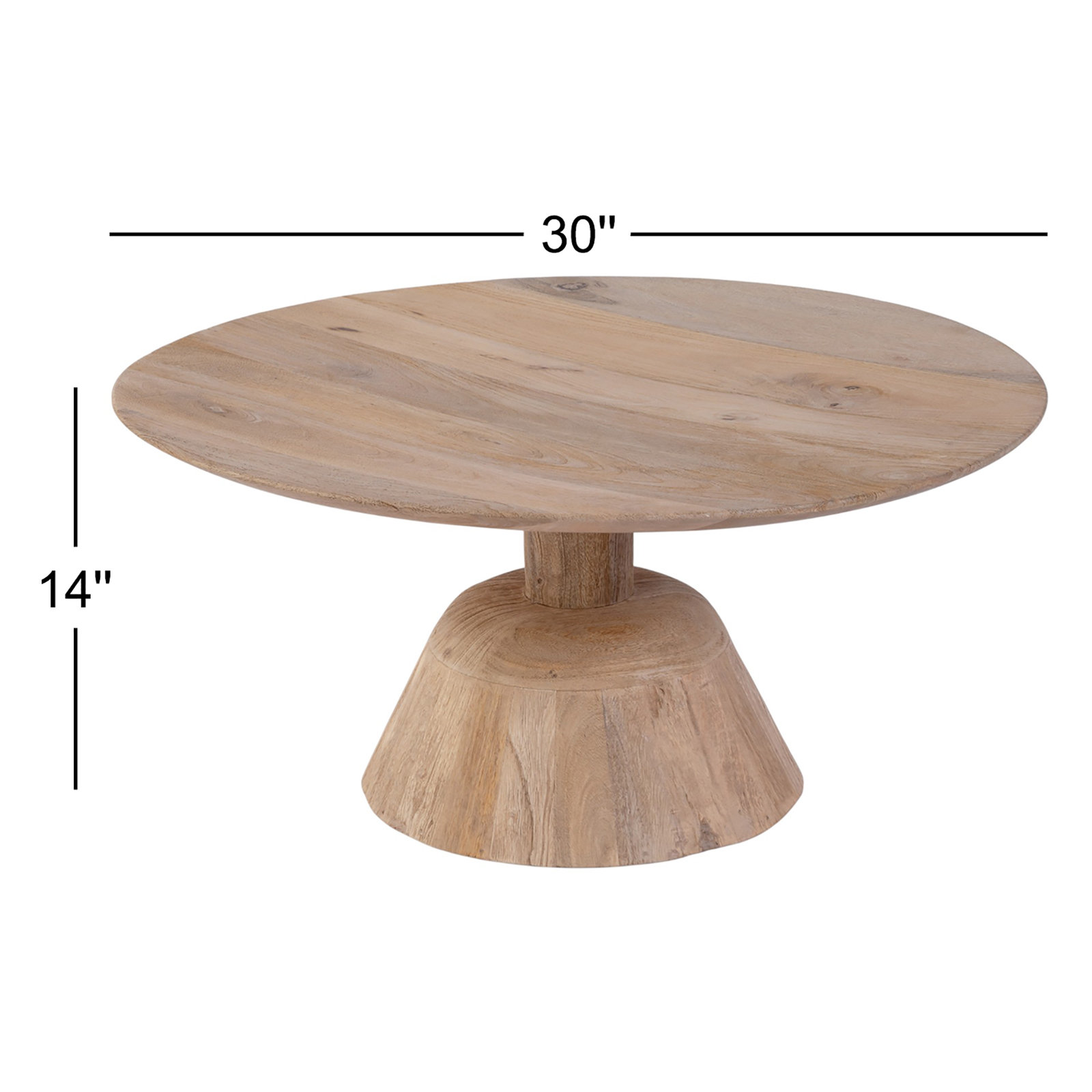 30" Round Mango Coffee Table