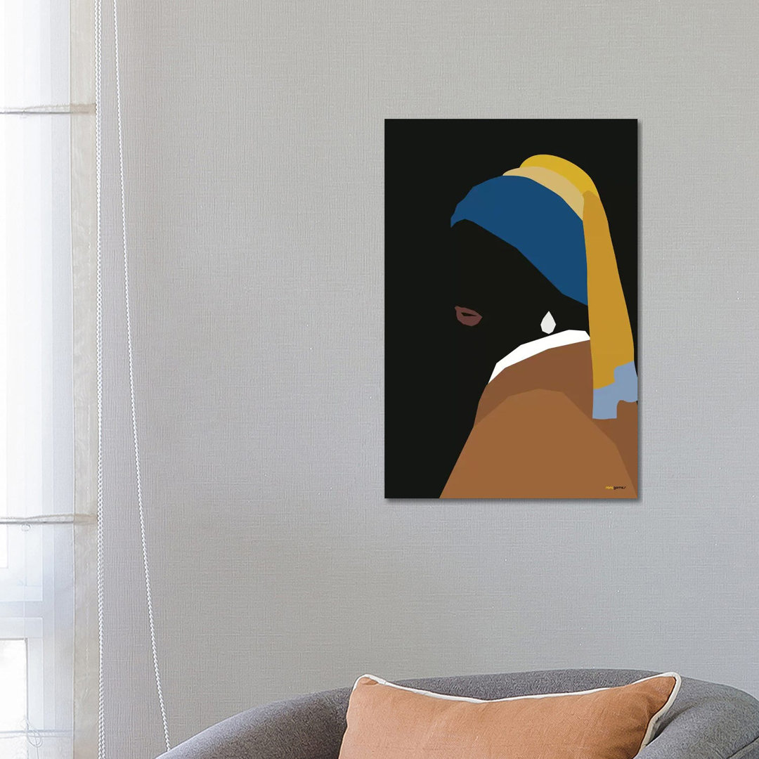 Girl With An Earring von Rafael Gomes - Galerie- Giclée auf Leinwand