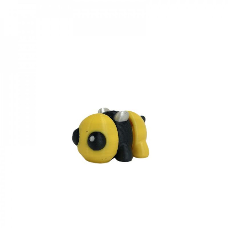 3D Printed Miniature Baby Bee Figurine, 1.25" H x 1.25" W x 1.25" D