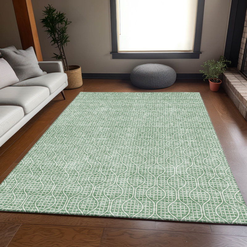 Tapis sauge de qualité supérieure Prisco, Rectangle 9 pi x 12 pi