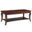 Traditional Coffee Table With Curved Legs-633500964