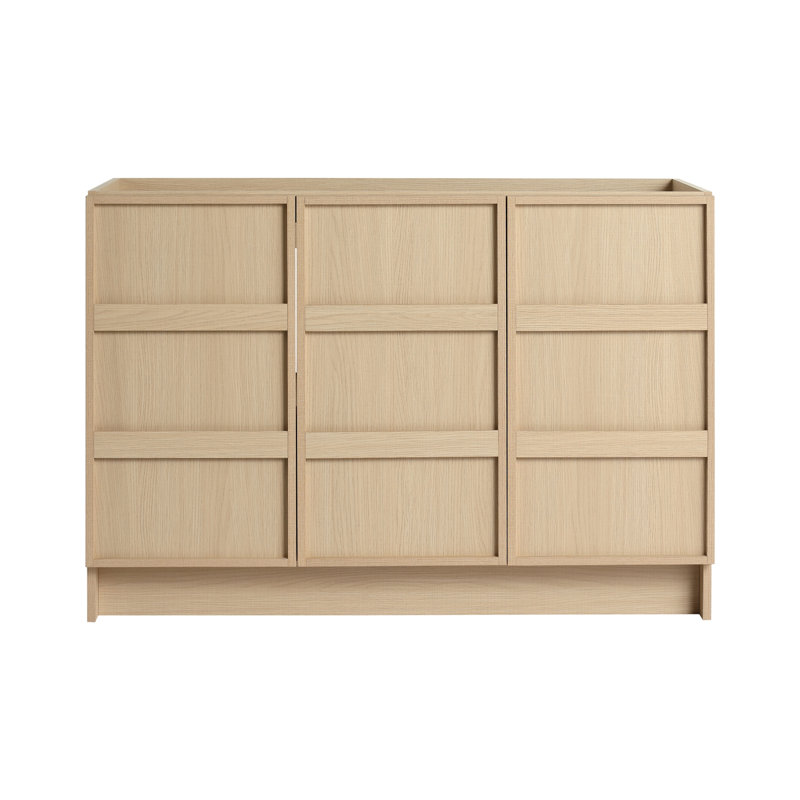 Meuble-lavabo autoportant 48 po et 3 portes d'armoire à fermeture en douceur