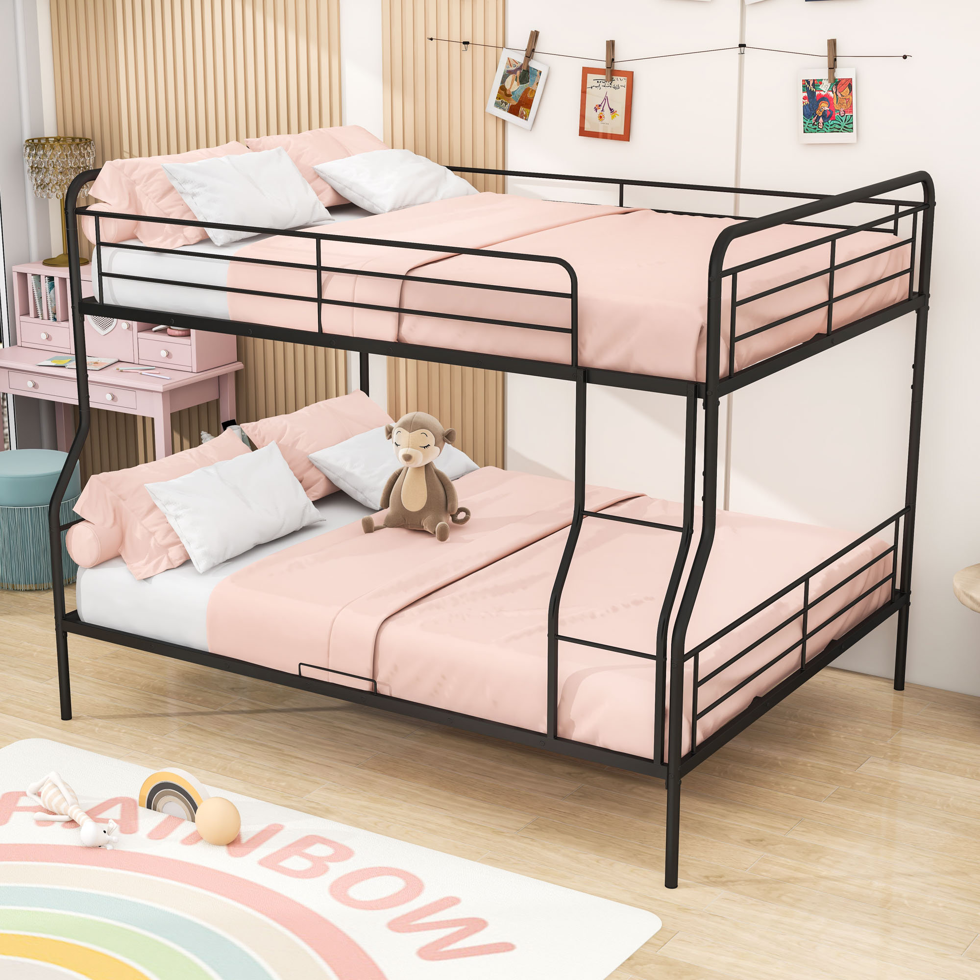 Isabelle & Max™ Full XL Over Queen Bunk Bed With Ladder - Wayfair Canada
