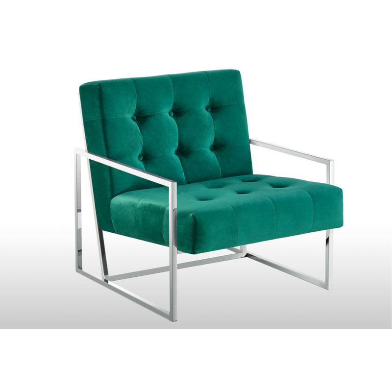 Fauteuil d'appoint en velours 1pc