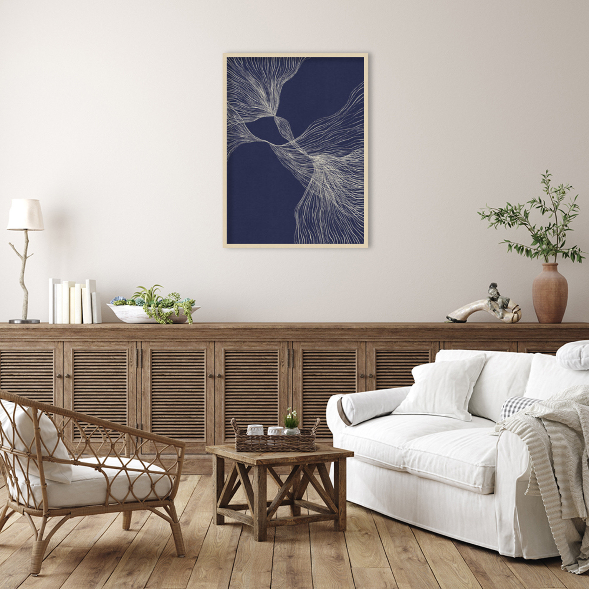 Interaction 1 by Alisa Galitsyna, Brown, 41" H x 31" W x 1" D