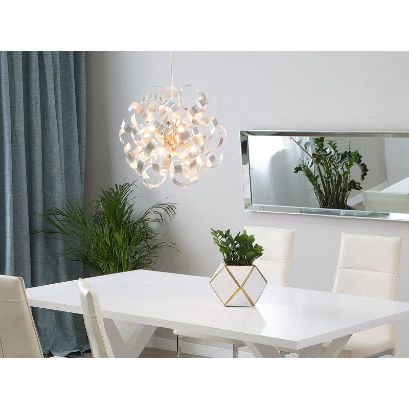 Keanu 7 - Light Silver Unique/Statement Pendant