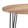 Hunter Round Solid Wood Top Metal Base Dining Table