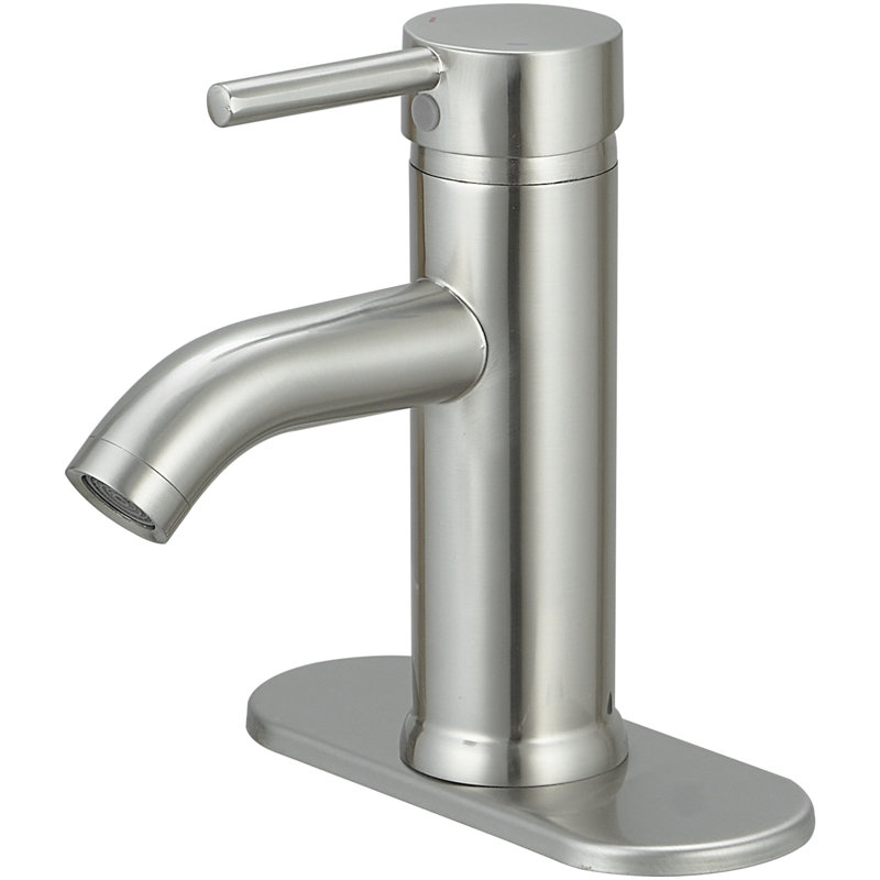 Robinet de lavabo de salle de bain monotrou à 1 arc avec poignée à faible arche commerciale / résidentielle avec drain WaterSense