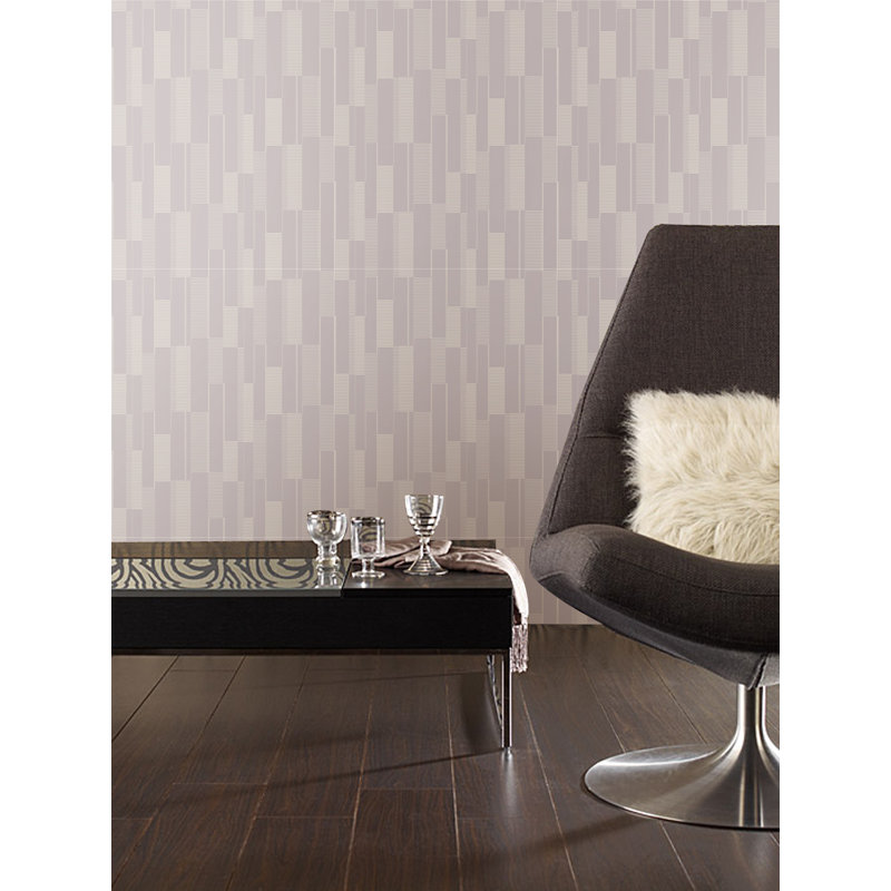 Rouleau de papier peint l 33 pi x l 21 po Lythrodontas, Beige / blanc / gris