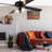 Kimbler 52"W Black 4-Blade LED Ceiling Fan with Clear Glass Shade