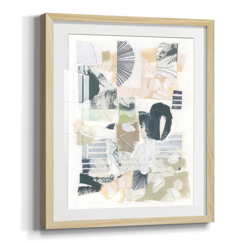«The Shadow», reproduction encadrée, Papier avec cadre naturel, Blanc