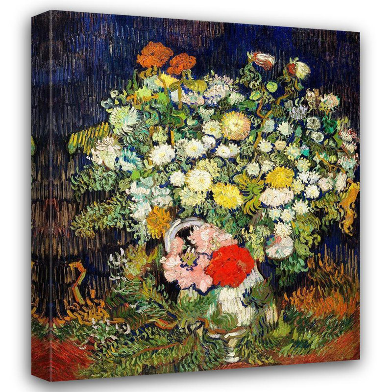Vault W, Van Gogh, Vincent, art sur toile tendue: Bouquet de fleurs dans un vase (1890)