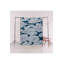 Tapis bleu lavable à motif décoratif bleu-120333051