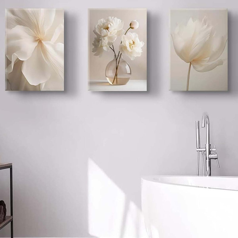 3 Piece Wrapped Canvas Print, 40 cm H x 90 cm W