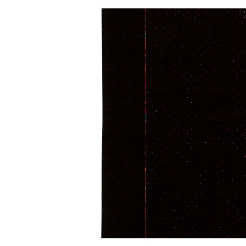 Wool Area Rug in Black