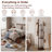 Rotating Solid Wood Coat Rack With Storage Shelves & 9 Hooks