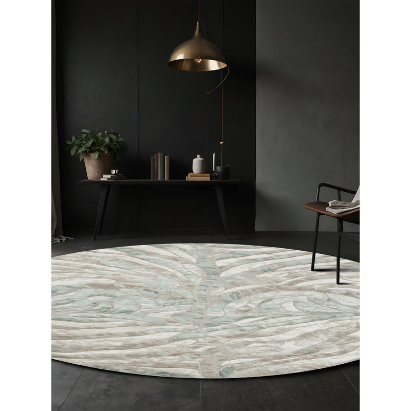 Machine Washable Gray Area Rug, Rectangle 7' x 10'
