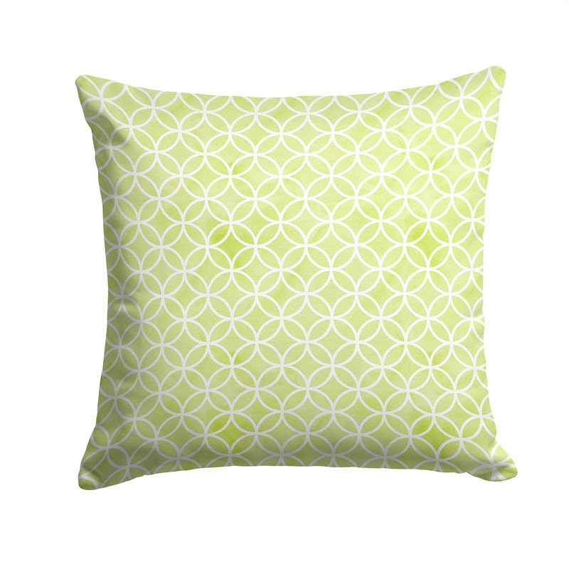 Coussin extérieur Circles on Watercolor, vert